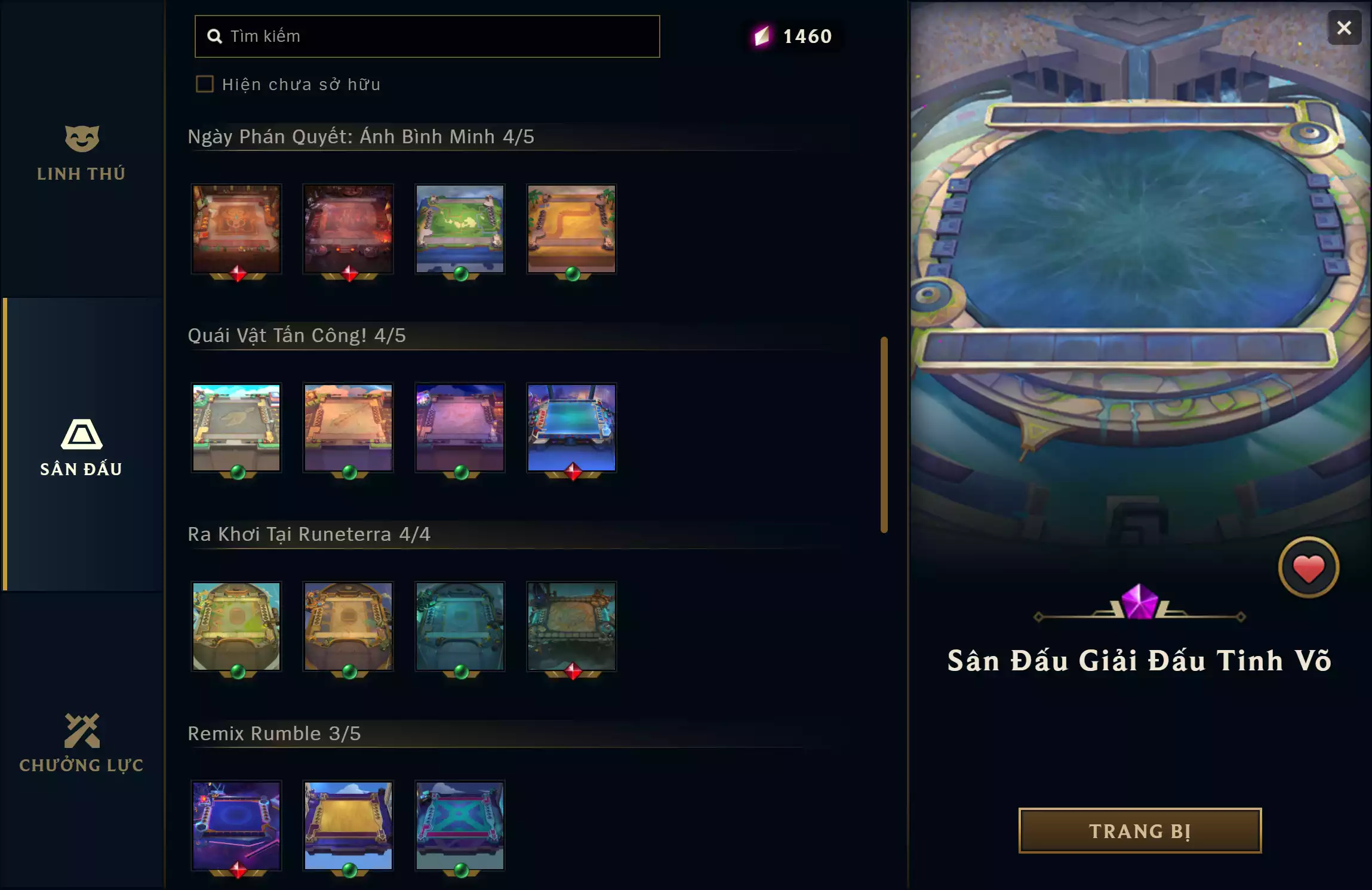 Ảnh 🔰 ACC VIP CHUYÊN TFT x LOL 💎 8 PET TÍ NỊ TÍM 💎 3 SÀN TÍM 💎 11 PET TÍ NỊ THƯỜNG 🔰 470 SKIN (25%) FULL SKIN SHOP 🔰 FULL THÔNG TIN